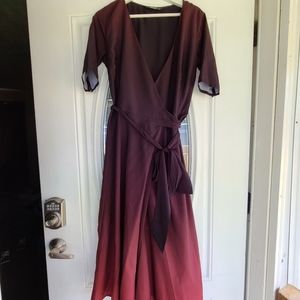 Ombre Wrap Dress